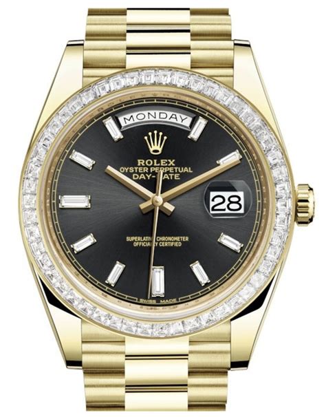 replica rolex black face day date diamond band and bezel|how to detect a fake rolex.